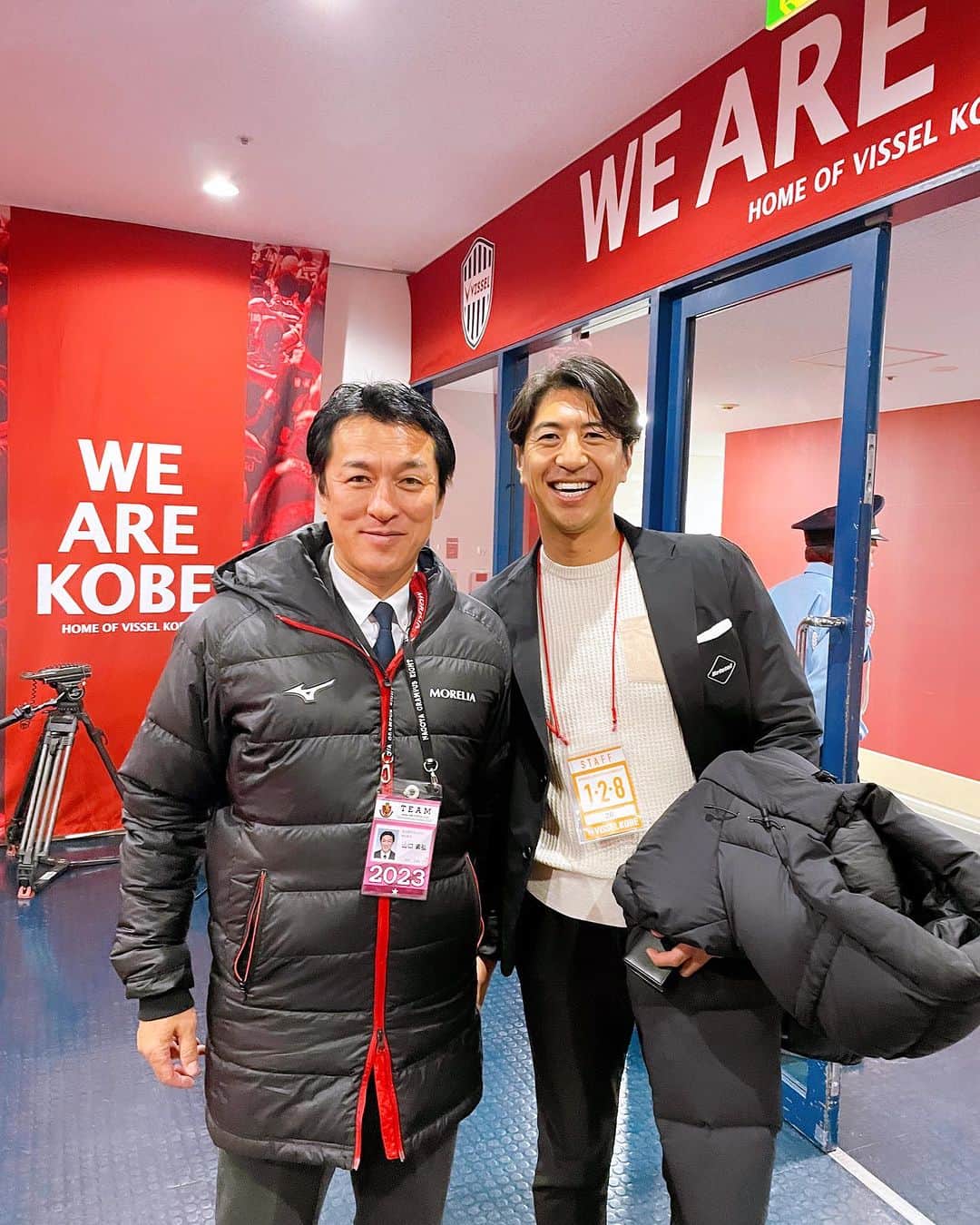 田中大貴のインスタグラム：「素さんにお会い出来ました🎙️#名古屋グランパスエイト」