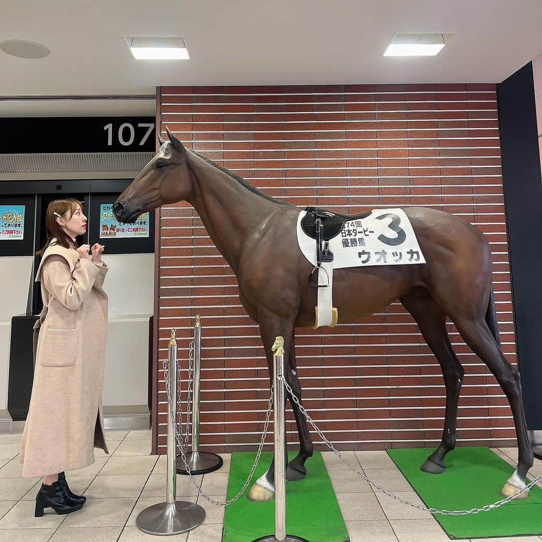 藤江れいなさんのインスタグラム写真 - (藤江れいなInstagram)「♥ ウオッカ🐎💞  #東京競馬場 #競馬 #UMAJO #私を競馬につれてって」11月25日 14時12分 - 01nyan0201