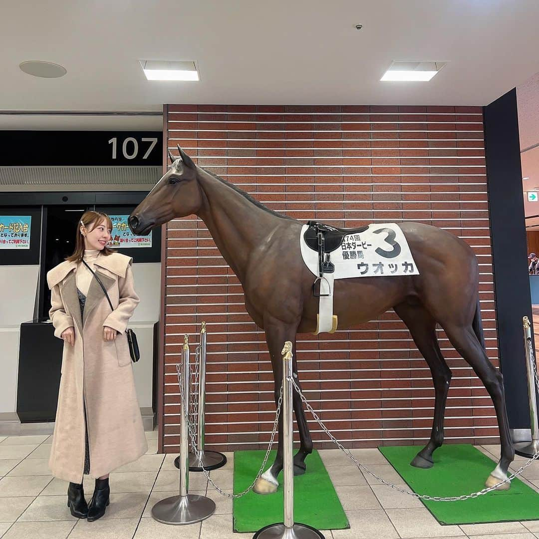 藤江れいなさんのインスタグラム写真 - (藤江れいなInstagram)「♥ ウオッカ🐎💞  #東京競馬場 #競馬 #UMAJO #私を競馬につれてって」11月25日 14時12分 - 01nyan0201