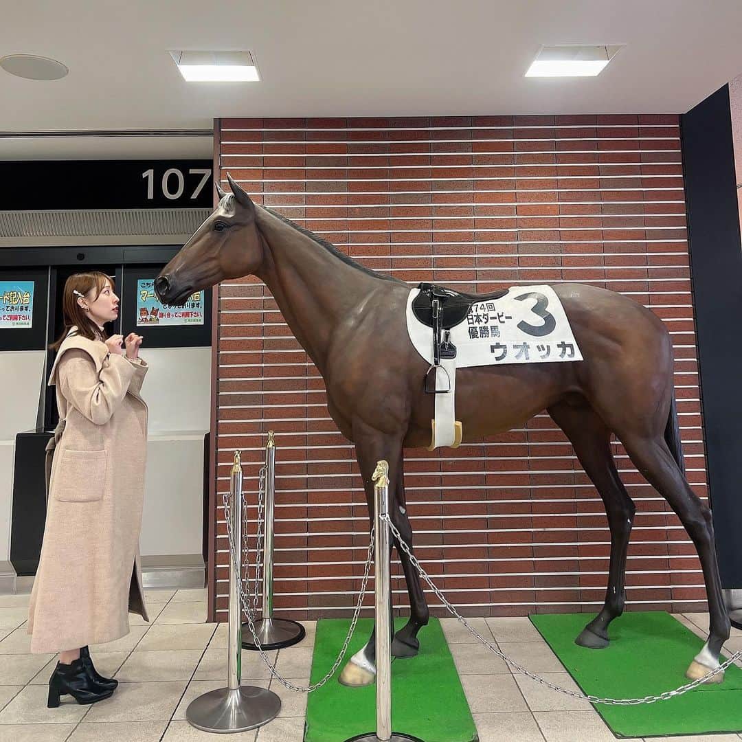 藤江れいなのインスタグラム：「♥ ウオッカ🐎💞  #東京競馬場 #競馬 #UMAJO #私を競馬につれてって」