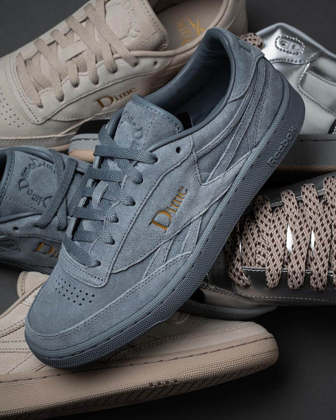DOVER STREET MARKET GINZAのインスタグラム：「Dime x Reebok Club C Revenge has arrived at Dover Street Market Ginza 1F and on the DSMG E-SHOP. @dimemtl  @reebok  @doverstreetmarketginza  #doverstreetmarketginza」