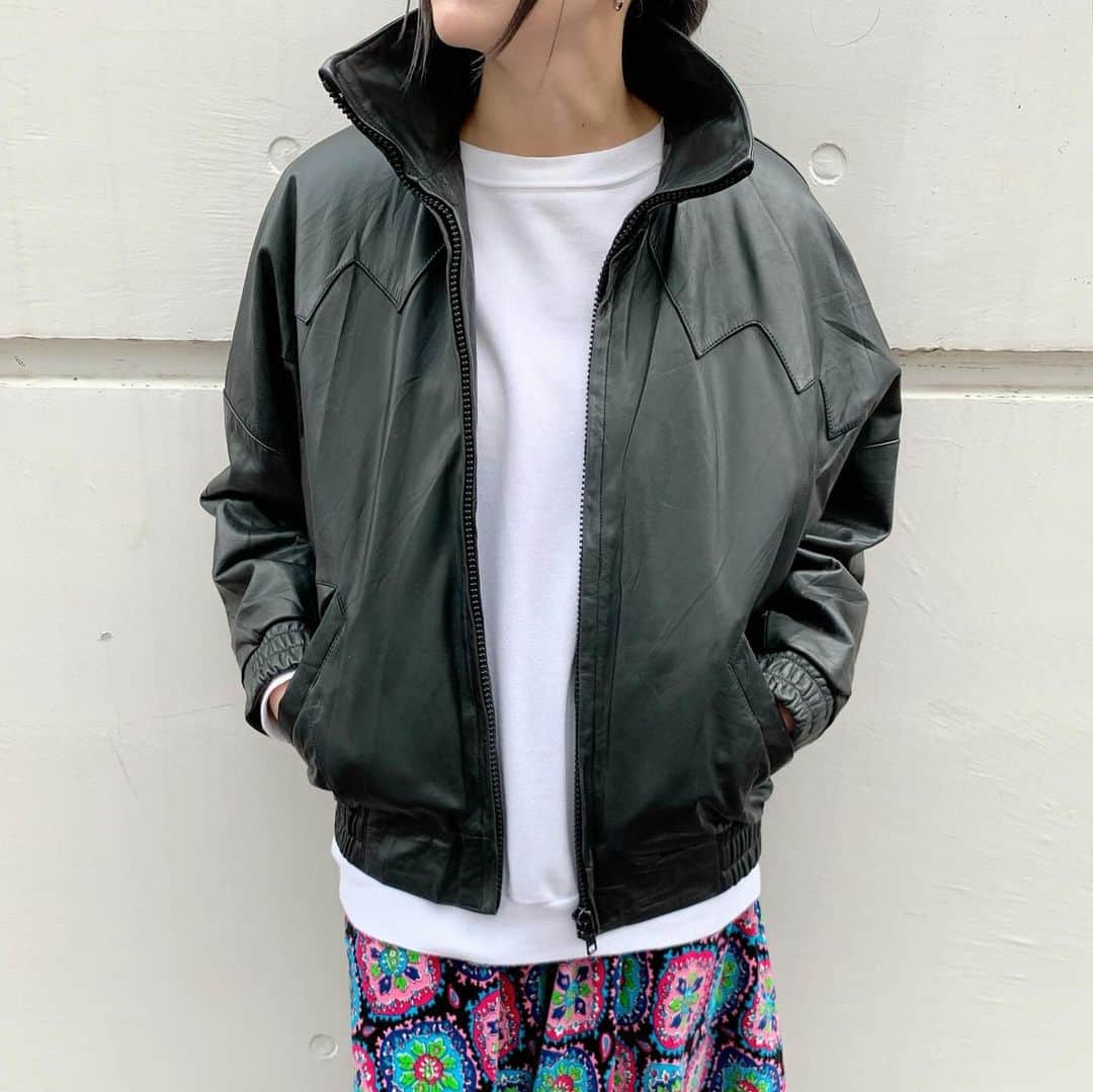 birthdeathのインスタグラム：「New Arrival  80's Black leather jacket  #birthdeath #vintage」