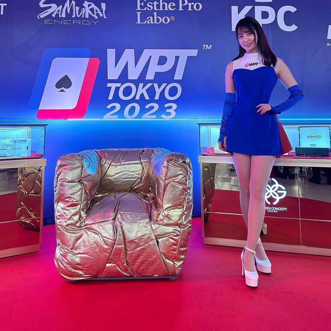 奥村美香のインスタグラム：「ポーカー大会♦️🃏 WPT TOKYO2023にてイメージガールとしてお仕事させて頂いてます✨ 当日の飛び入り参加も出来ますし 写真対応もしてるので、ぜひ遊びに来てください🃏💗 詳細↓ wptevent.jp  🗓私が居るのは 24日16時から23時 25日16時から23時   2019年釣具メーカータックルベリーイメージガールで一緒だった寺地みのりちゃんに昨日会えた✨久しぶりの再会🥺👏💗 今日もよろしくお願いします🥺   #WPT #wpt東京参戦　#ポーカー  #ポーカー好きな人と繋がりたい　#タックルベリー」