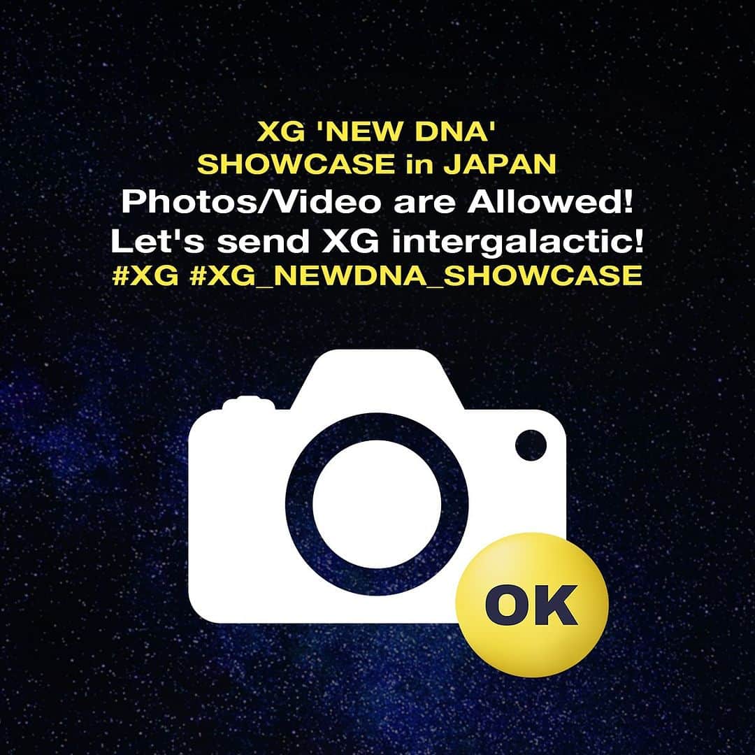 サイモン のインスタグラム：「Photography and video are welcome at the ”XG ‘NEW DNA’ SHOWCASE in JAPAN“.   ALL ALPHAZ, Please share XG‘s photos and videos with the universe! And to tag with #XG #XG_NEWDNA_SHOWCASE  ”XG ’NEW DNA‘ SHOWCASE in JAPAN“公演は、ご来場者様の公演中の写真、及び動画の撮影をOKにします。  SNSでの投稿も可となりますので、‘ALPHAZ’のみんなでXGの写真や動画を宇宙まで届けましょう！  是非、#XG #XG_NEWDNA_SHOWCASE を付けて投稿してください！」