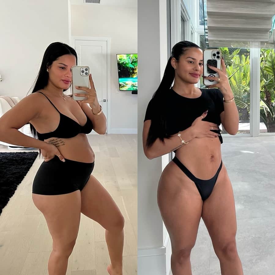 Katya Elise Henryのインスタグラム：「Trust the process mama 🙏🏽 10 days postpartum to 10 months postpartum… my @wbkfit Post Baby Program is on sale for Black Friday for only $27, for you or for a mama you love 🎁」
