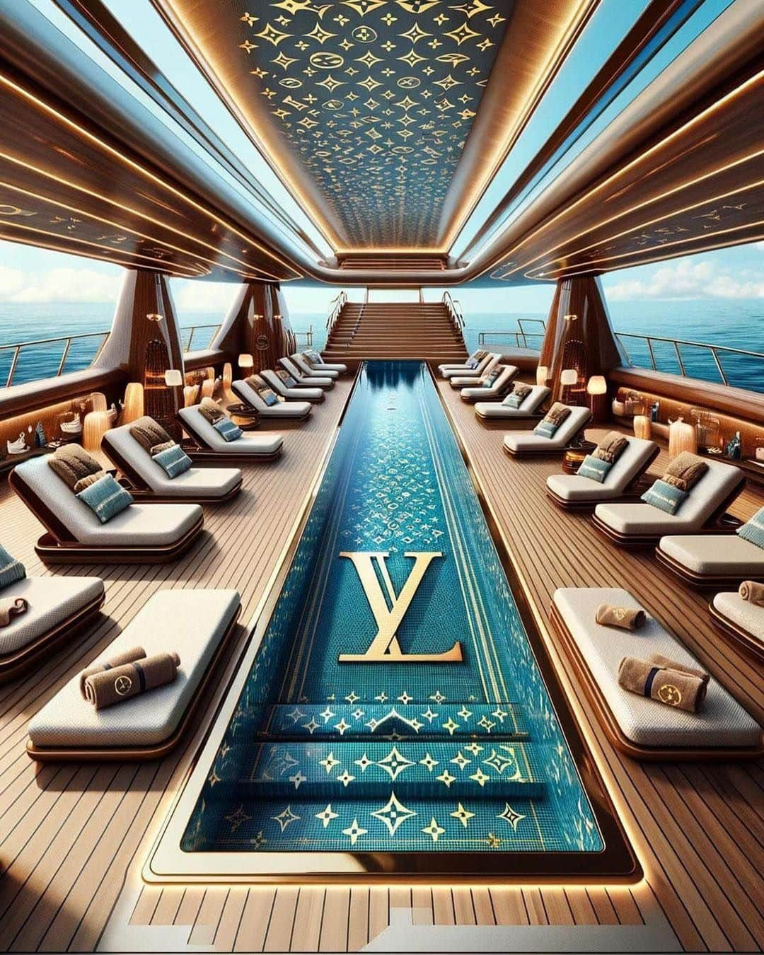 The Luxury Lifestyle Magazineさんのインスタグラム写真 - (The Luxury Lifestyle MagazineInstagram)「Louis Vuitton Yacht 🛥️ Would you travel on this yacht? 🤔   By: @asta.shion」11月26日 1時43分 - luxurylifestylemagazine