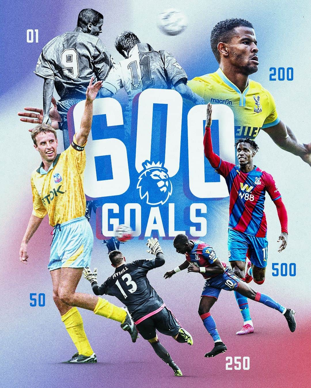 プレミアリーグのインスタグラム：「Our 600th @premierleague goal scored by @m.olise ❤️💙  #CPFC #PL #PremierLeague #Olise #CrystalPalace」