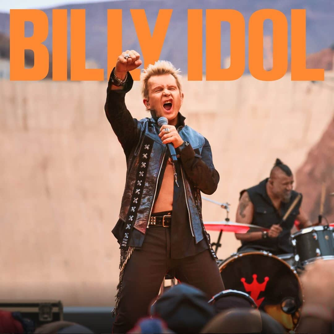 ビリー・アイドルのインスタグラム：「Experience the global online premiere of @BillyIdol’s State Line TONIGHT, streaming on @Veeps. Get Access to this incredible event now at the link in bio.」