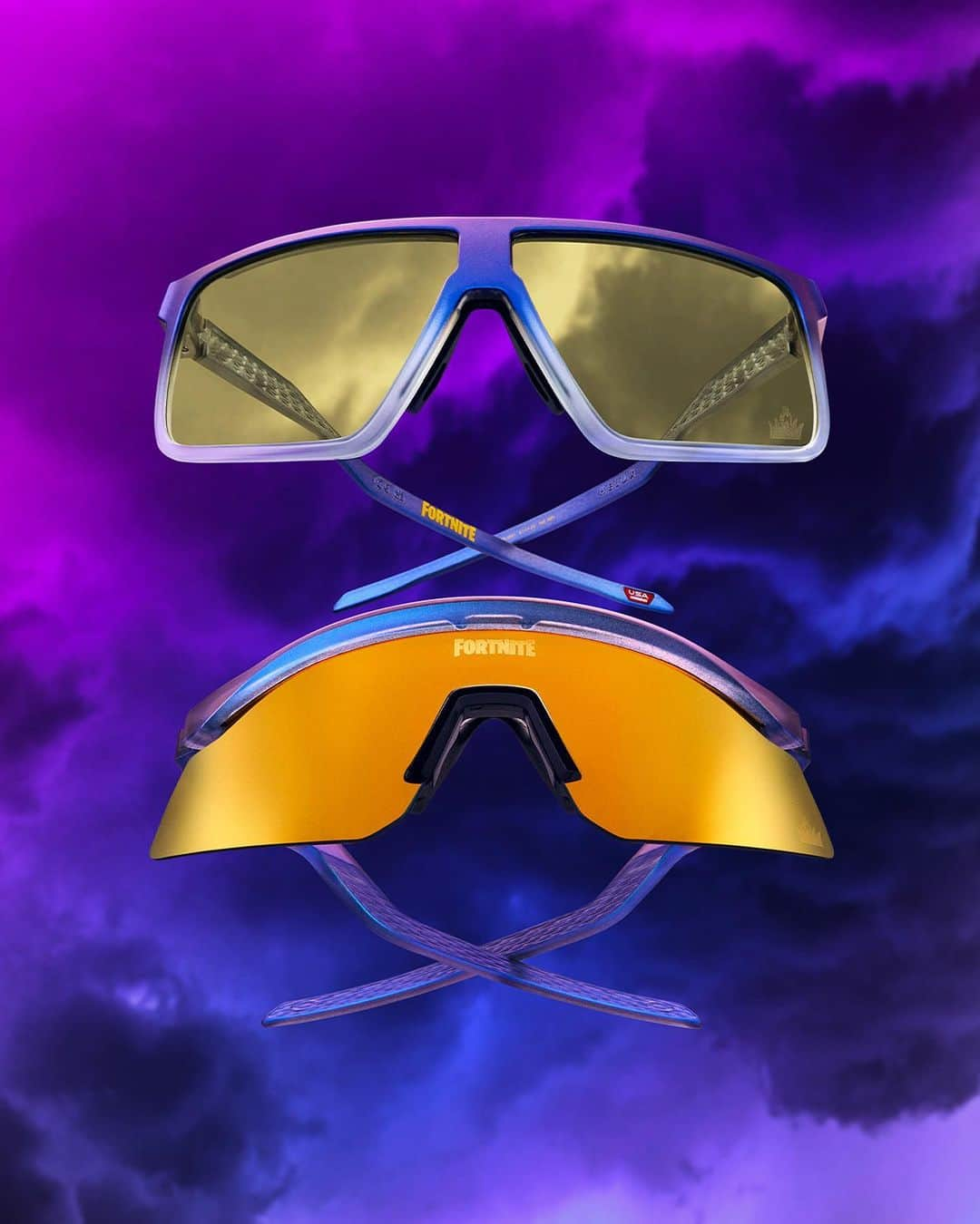 OAKLEYのインスタグラム：「When the Storm closes, at least you’ll see it coming. Introducing the Oakley x Fortnite collection.  The loot drops on November 29th and will be available online and in selected regions.」