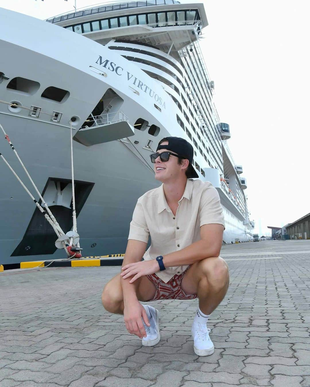 Blake Grayのインスタグラム：「Been having a beautiful time on @msccruisesofficial these last few days :) thank you guys so much for giving me a great experience at F1 #msccruises #msccruisesxf1 🙏🏼」