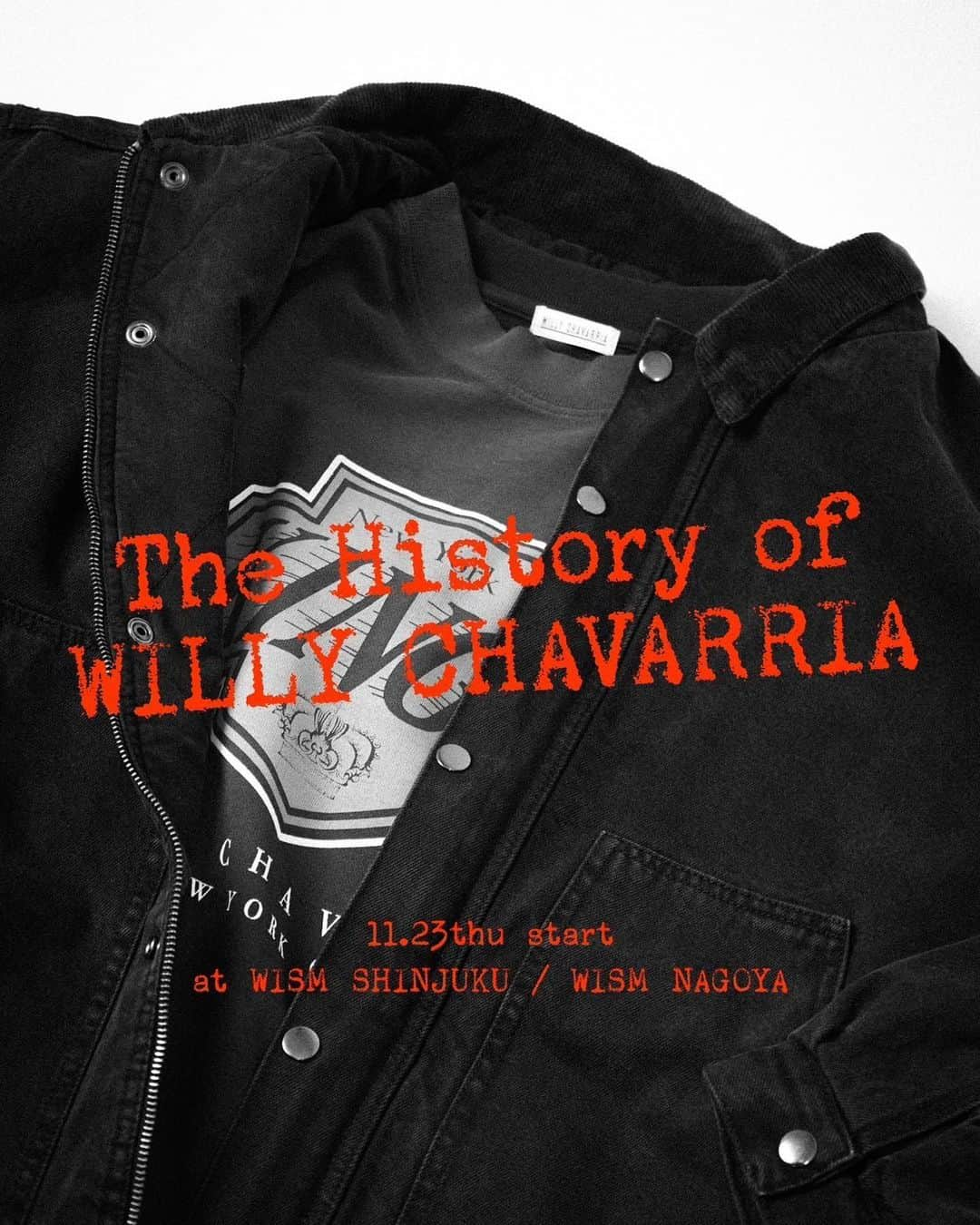 名古屋パルコのインスタグラム：「【南館3F BAYCREW'S STORE】 WISM NAGOYA POPUP STORE  【WILLY CHAVARRIA】  @willychavarriajapan  「The History of WILLY CHAVARRIA」  ——————————  ブランド設立から15年目にして、念願であったアメリカ•ファッション•デザイナー協会(CFDA)でグランプリを受賞した我らがWILLY CHAVARRIA。  近年華やかに成長し続けているブランドが、現在のWILLY CHAVARRIAになるまでの歴史が垣間見えるアーカイブ展を、WISM新宿とWISM BAYCREW'S STORE 名古屋店にて同時開催。 日本未展開のアイテムやサンプルアイテムも一堂に揃うイベントとなる。  ——————————  〒460-0008 愛知県名古屋市中区栄3-32-1 名古屋PARCO 南館 3F ☎︎052-211-9374  営業時間 10:00〜21:00  ※詳細はお電話にて、お問い合わせください。」