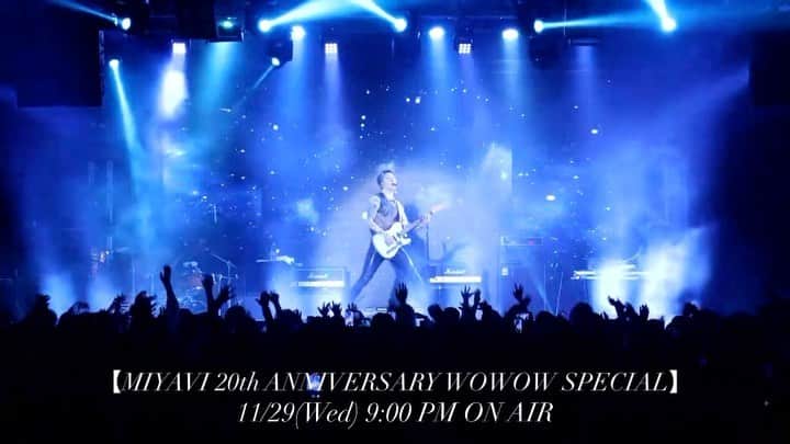 雅-MIYAVI-のインスタグラム：「It’s my life’s purpose to give myself fully to the audience onstage.  【MIYAVI 20th ANNIVERSARY WOWOW SPECIAL】 MIYAVI Interview & Document 11/29(水)午後9:00 ON AIR  WOWOWさん すごく気合いと愛を込めて作ってくれました。 感謝です。 保存版になる気がするので みんな、是非観てね。  📺  https://www.wowow.co.jp/music/miyavi/?utm_source=twitter_music&utm_medium=social&utm_campaign=231123_twmj_pg_0329&utm_content=pgsns  #MIYAVI #WOWOW @wowowofficial」