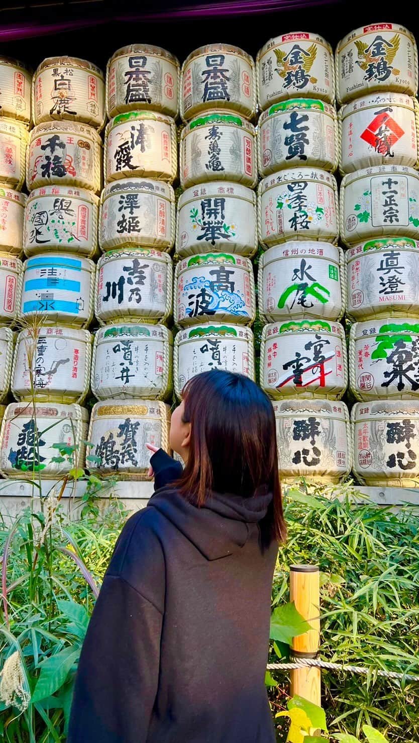 江頭ひなたのインスタグラム：「Meiji Shrine in Japan. It is a famous shrine.  明治神宮へ参拝。 天気も良くて最高でした。 運気上がった😄  #明治神宮」