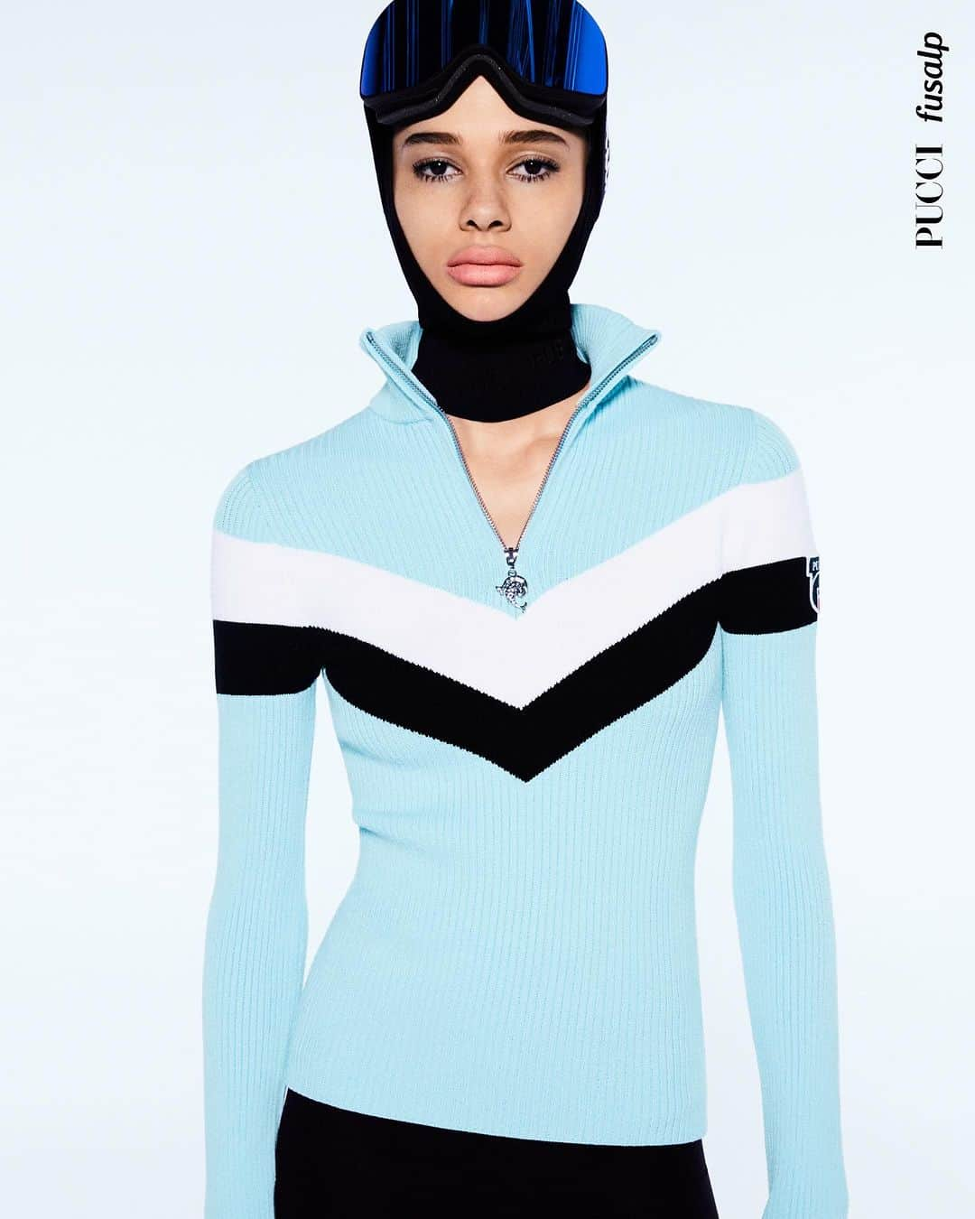 エミリオプッチのインスタグラム：「From performance outerwear to sport knits, Fusalp ski expertise merges with Pucci style.  Explore the capsule in boutiques and online.  #PuccixFusalp」