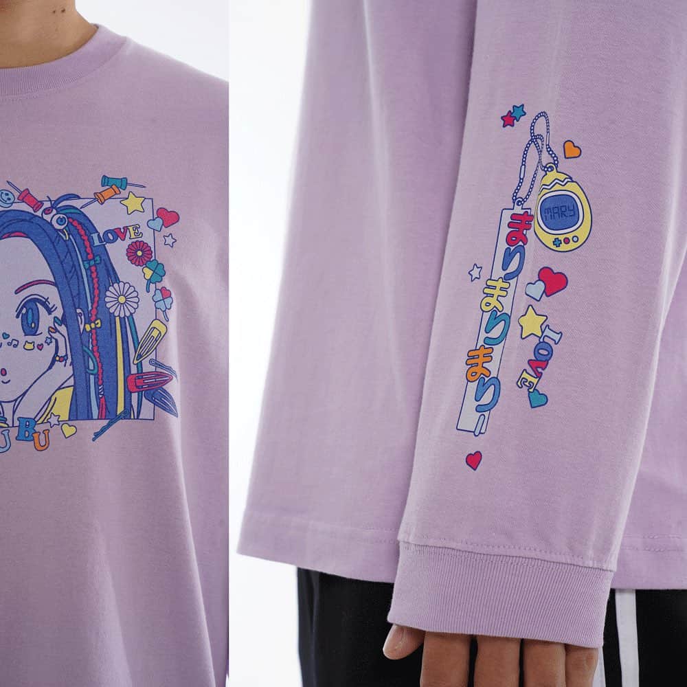マリマリマリーさんのインスタグラム写真 - (マリマリマリーInstagram)「ロンT "Kitaku Club" White / Purple ¥4800 +tax ＿＿＿＿＿＿＿＿＿＿＿＿＿＿＿＿＿  MARY MARY MARY 2023-2024 AW Collection 12月2日（土）19時発売」11月25日 19時10分 - marymarymary_80s
