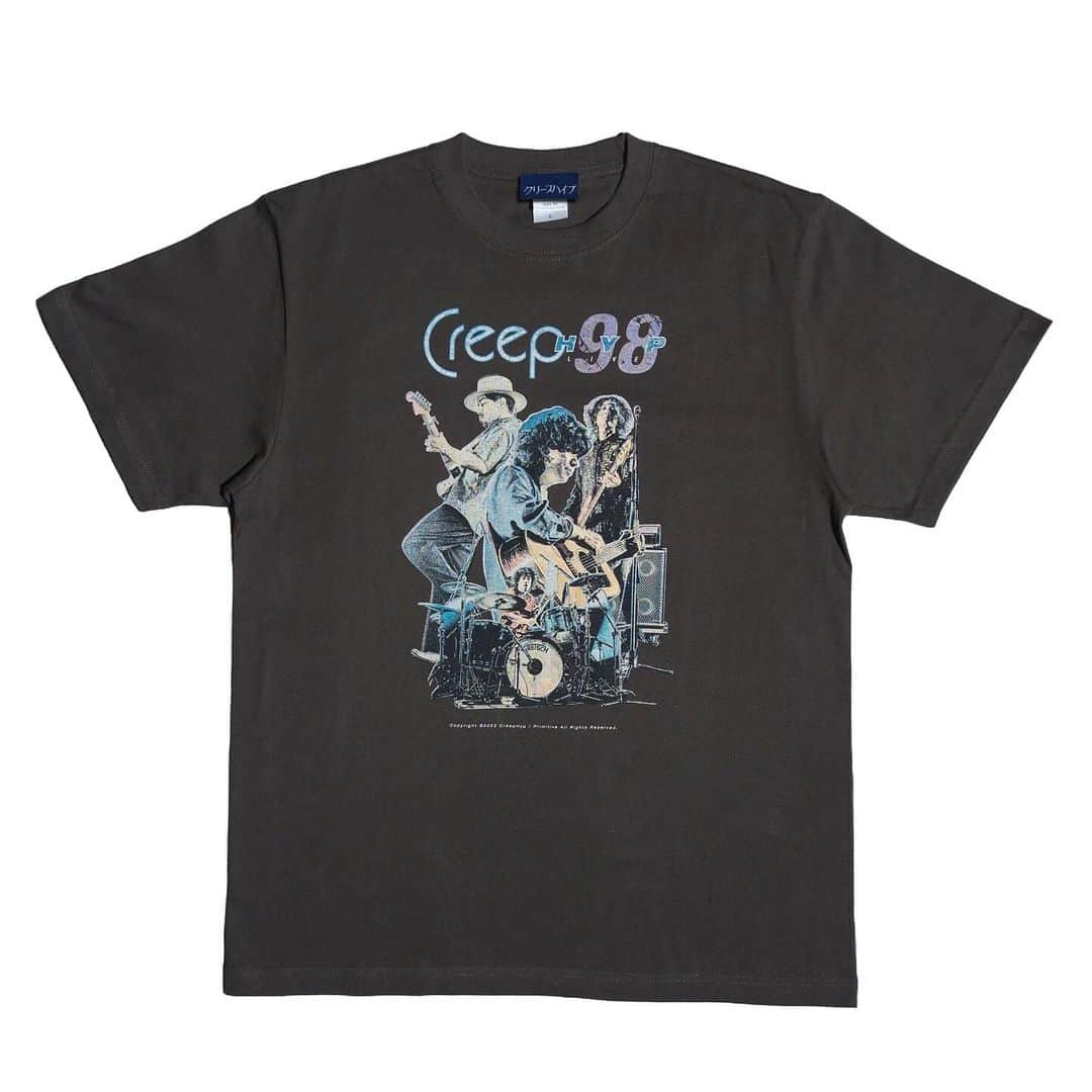 クリープハイプのインスタグラム：「【グッズ情報】 2023-2024年 冬フェスNEW GOODS！  ①98ʼOFFICIAL BOOTLEG Tシャツ3 WINTER 3,500円 color：スミ size：M/L/XL  人気の98ʼOFFICIAL BOOTLEG Tシャツの新作。 ロックT風の質感がかっこいい！」