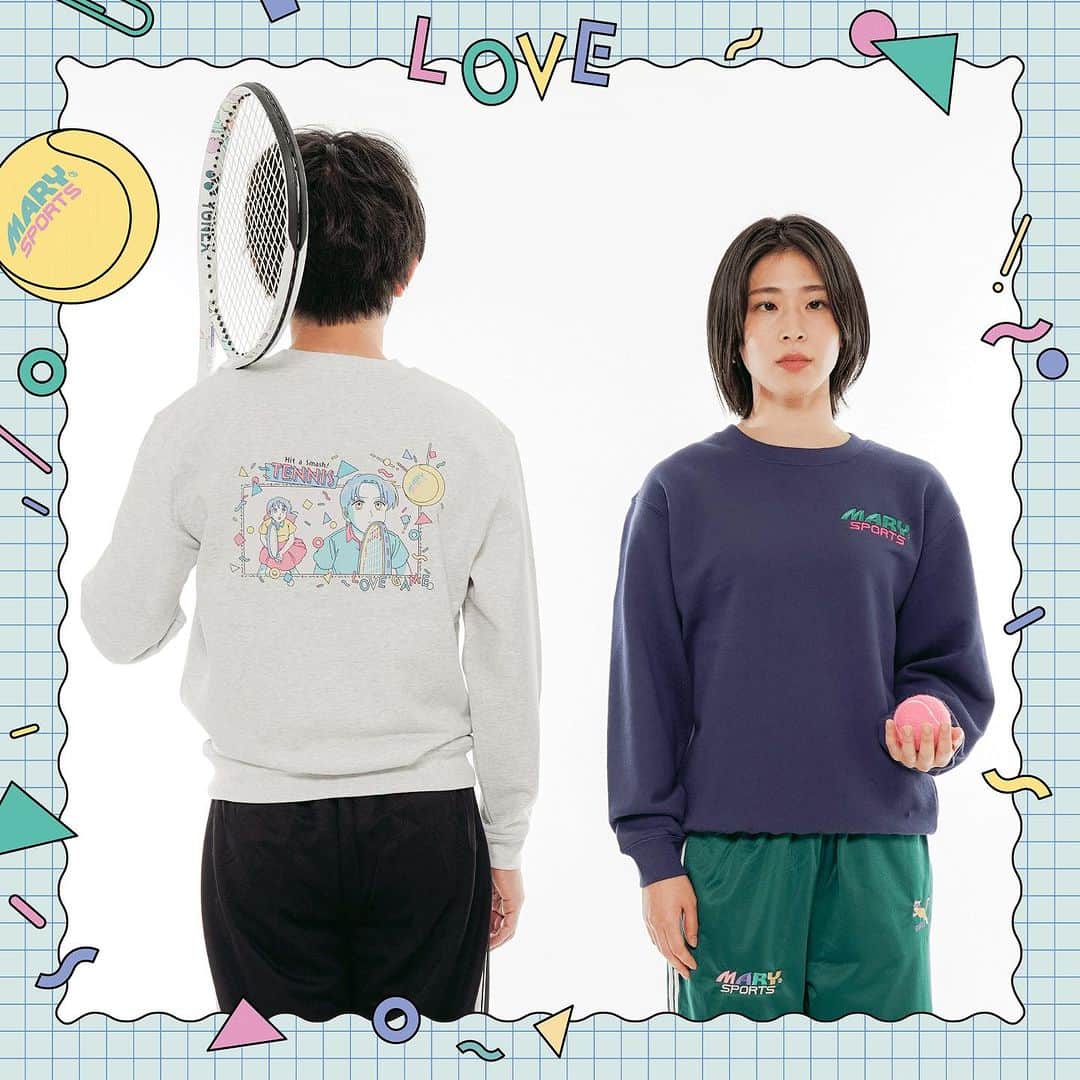 マリマリマリーのインスタグラム：「トレーナー "Tennis Club" Ash / Navy ¥6800 +tax ＿＿＿＿＿＿＿＿＿＿＿＿＿＿＿＿＿  MARY MARY MARY 2023-2024 AW Collection 12月2日（土）19時発売」