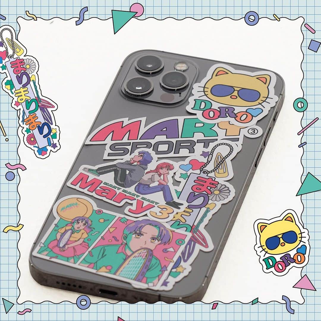 マリマリマリーのインスタグラム：「ステッカーセット "Kawaii" ¥1600 +tax  ＿＿＿＿＿＿＿＿＿＿＿＿＿＿＿＿＿  MARY MARY MARY 2023-2024 AW Collection 12月2日（土）19時発売」