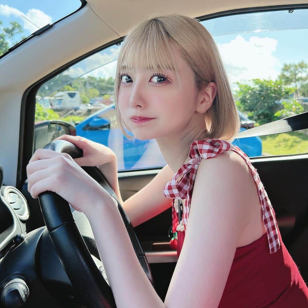 ちなぴぴのインスタグラム：「ペーパードライバー卒業しました！🚗❤︎」