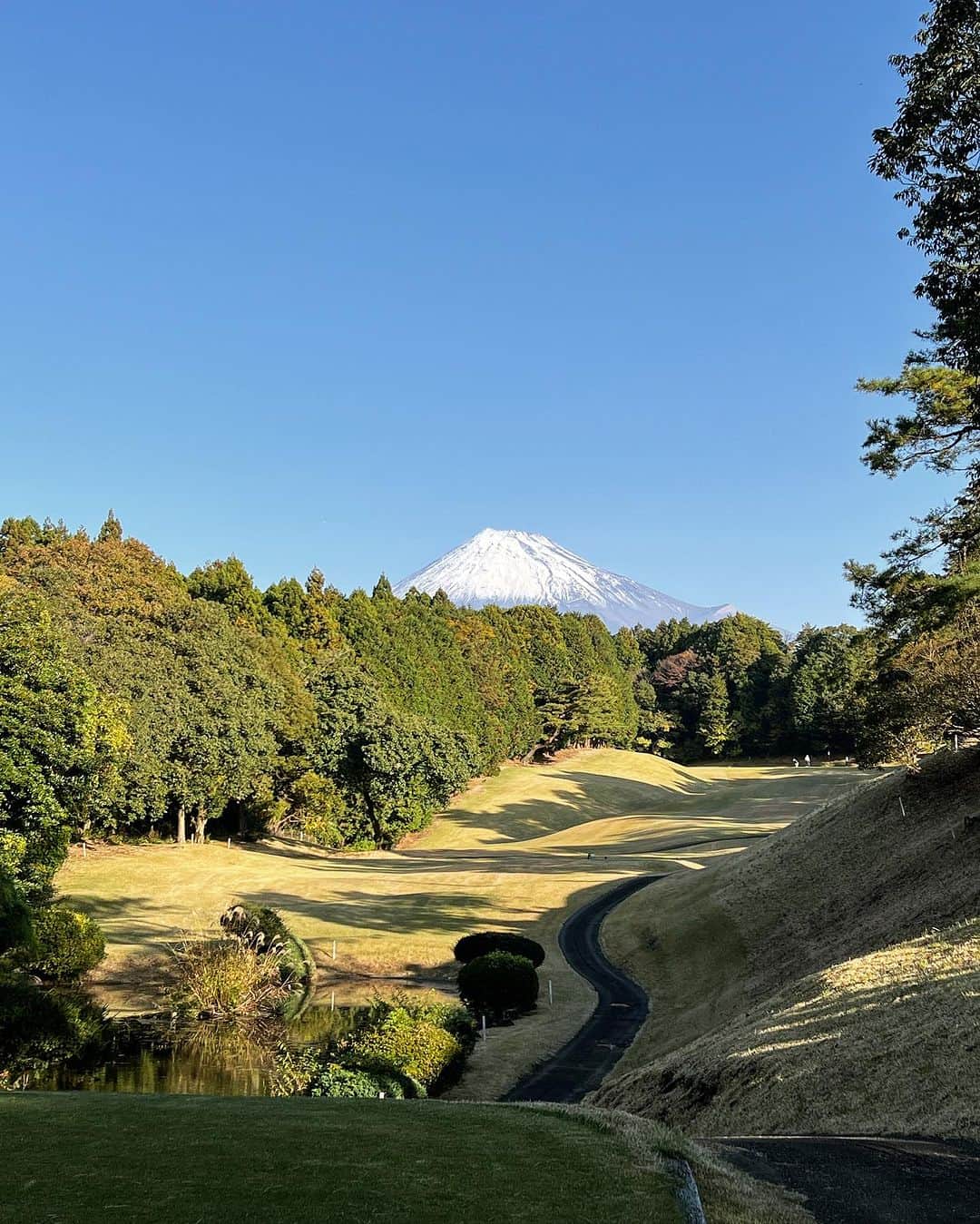 川島幸美さんのインスタグラム写真 - (川島幸美Instagram)「肩の調子も良くなってきたので、久々コースへ⛳️ 富士山くっきりのゴルフ日和で楽しめました〜🏔  大人なカラーリングのカモフラ柄がお気に入りのゴルフバックとボールケース、やっとデビューできたよ🤍  ウェアはMAGGY×WRINN GOLFにadidas GOLFのニットブルゾンで温度調節🤍🖤🤍モノトーンコーデ」11月25日 20時06分 - yukimikawashima