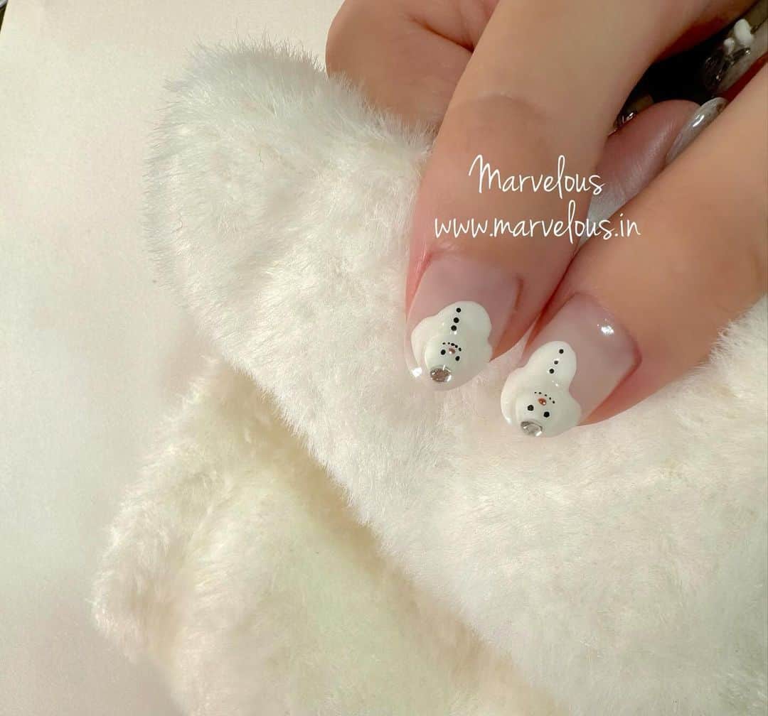 中里法子のインスタグラム：「www.marvelous.in ⛄️  #Marvelous #マーヴェラス‬ #ネイルサロンMarvelous ‪#広尾ネイルサロン #恵比寿ネイルサロン‬ ‪‪‪#広尾ネイルサロンMarvelous ‪#恵比寿ネイルサロンMarvelous #広尾ネイル #恵比寿ネイル ‪#ネイルサロン #nails」