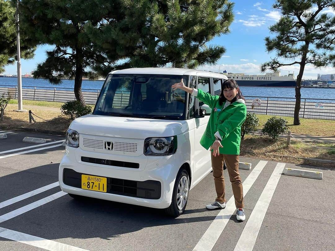 竹岡圭のインスタグラム：「圭Tube💛ホンダN-BOX公開されてまーす☀️  https://youtu.be/8FLF_CIvU5U  見た目より乗り味が進化してましたー😆 #ホンダ #NBOX #圭Tube #圭チューブ #竹岡圭」