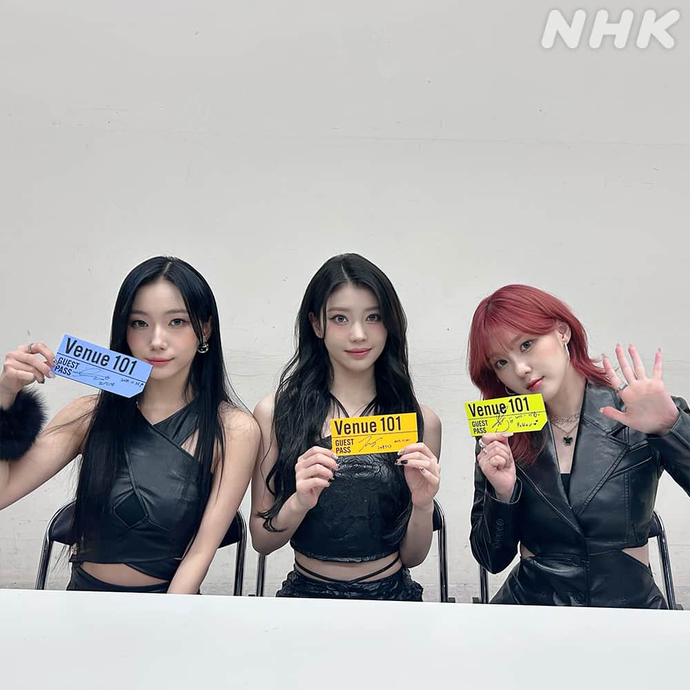 NHK「シブヤノオト」のインスタグラム：「「Venue101」 このあと23時から生放送⚡️   💜Kep1er💜   ゲストパスに サインをいただきました🎫🖊   #Kep1er  #Venue101」