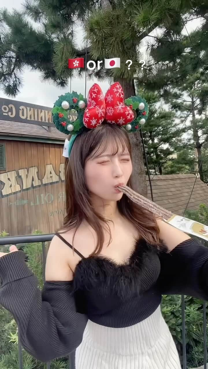 佐藤かれんのインスタグラム：「Can you tell which video is Hong Kong Disney?🇭🇰🇯🇵  #hongkongdisney#hongkongdisneyland #ディズニーランド #東京ディズニーランド　#アナ雪 #ワールドオブフローズン #worldoffrozen #いっぱい食べる君が好き　#グルメ#グルメ女子　#女子大生の日常　#japanesegirl #disneygeek #disneymagic #instaeat #likeofficial」