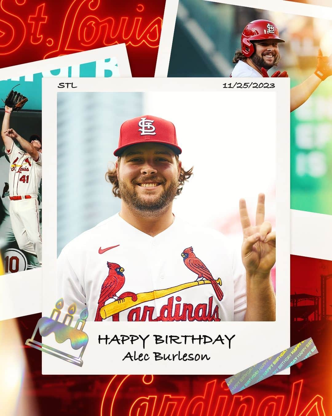 セントルイス・カージナルスさんのインスタグラム写真 - (セントルイス・カージナルスInstagram)「Happy Birthday, Burly!」11月25日 22時00分 - cardinals