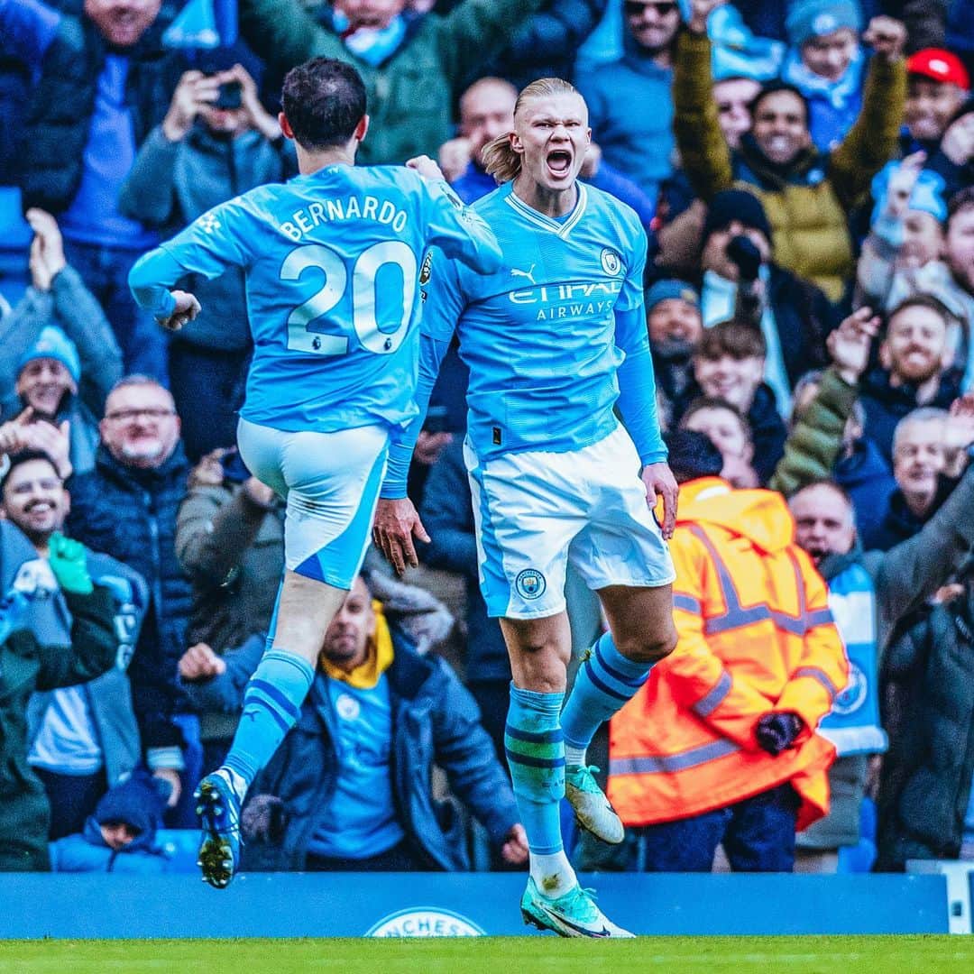 マンチェスター・シティFCのインスタグラム：「50 🆙 in the @premierleague! 🔥」