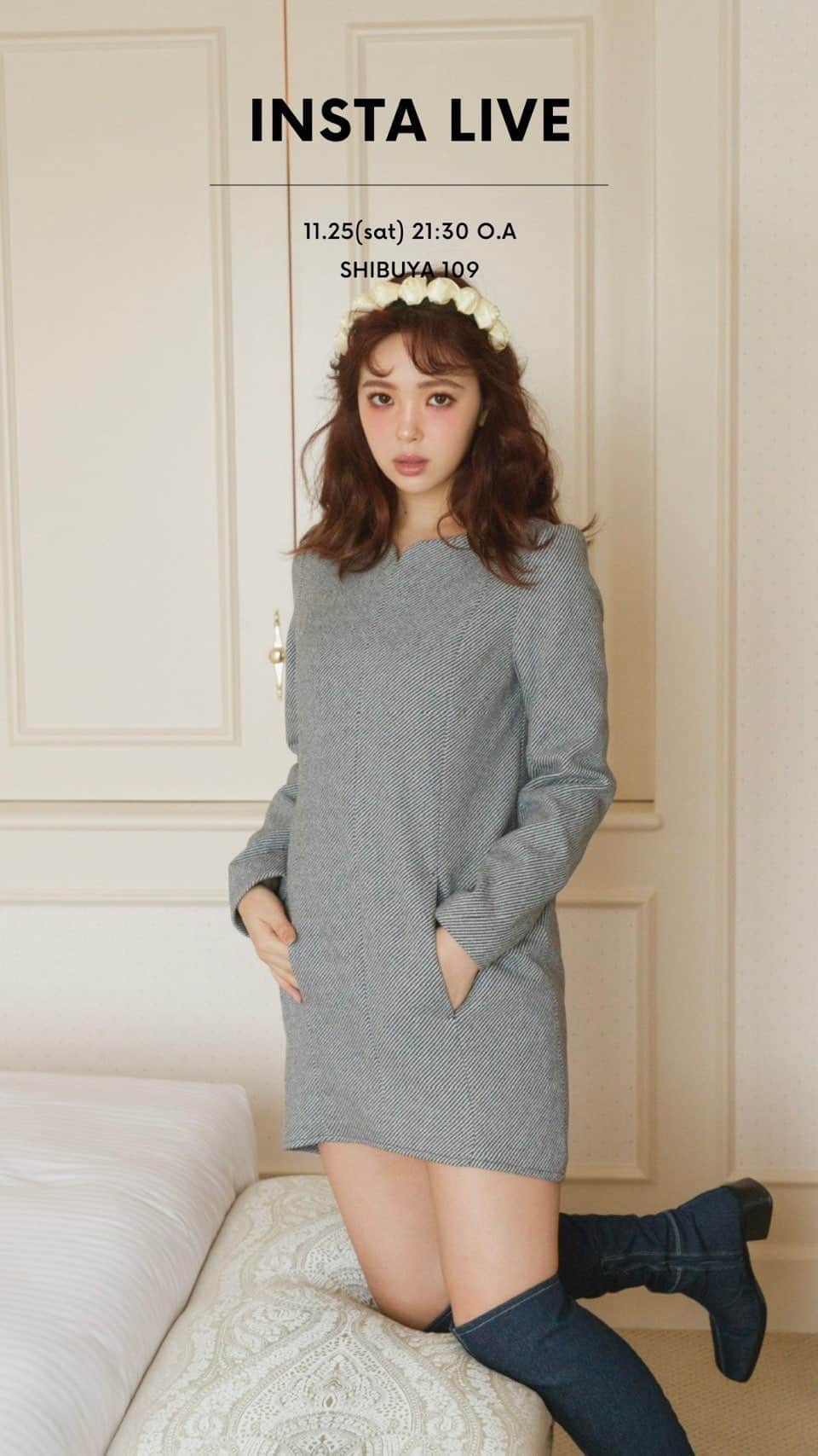 REDYAZELのインスタグラム：「【📢渋谷109店より新作商品と再入荷商品のご紹介📢】  minami (165cm) @ikechiiii_484  mei (160cm) @meimei1a」