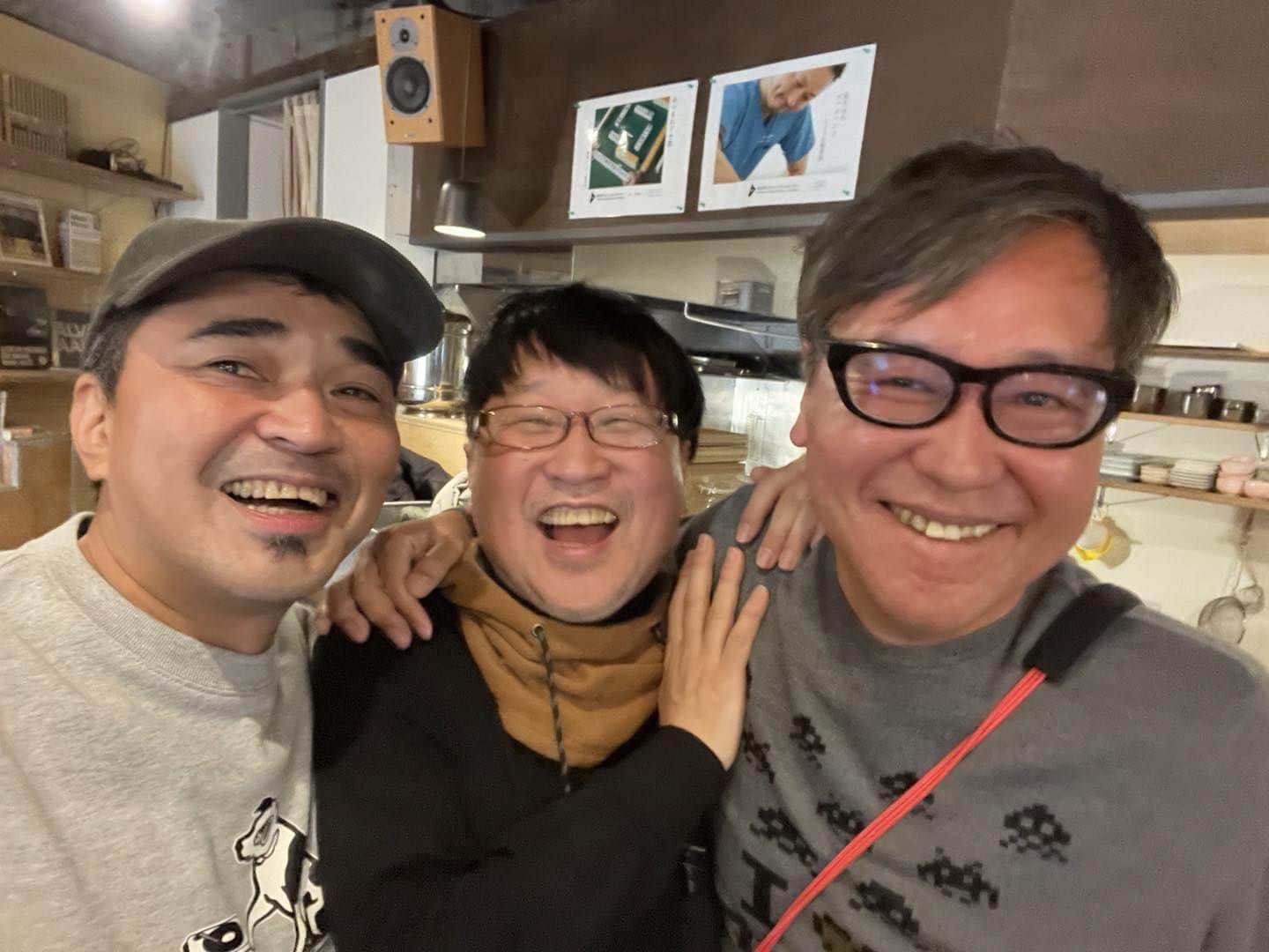 石野卓球のインスタグラム：「with TOBY、Hero-EC (AKA MC Kamikaze YMO)」