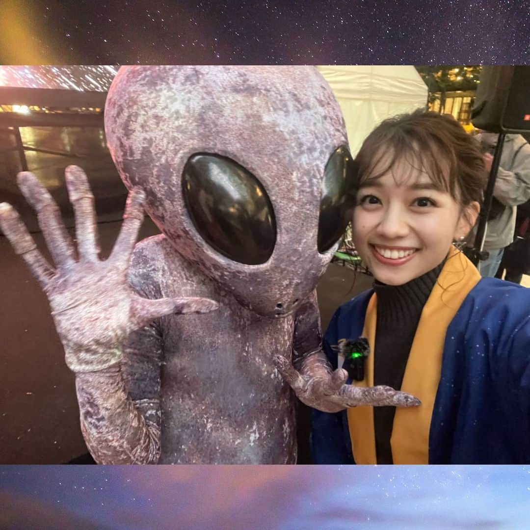 浦野モモのインスタグラム：「👽 宙フェス1日目のMCを担当しました！！ 宇宙の話をたくさん聞くことができてワクワク〜  同じく『宇宙兄弟』好きで、内定者時代からいつか一緒に宇宙の仕事をしようと話していた同期との初イベントなのも嬉しかった...！ハッピのデザインもしてくれたんです✌️  #初めてのパーマ風くるくる前髪」