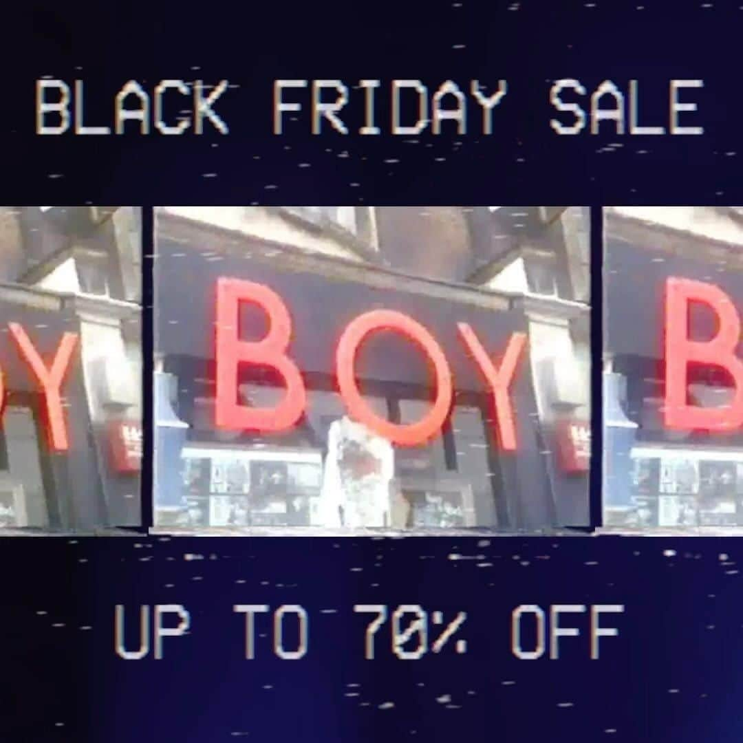 BOY LONDONのインスタグラム：「BOY London. Iconic. Historic. Est 1976.   #BOYLONDON #BLACKFRIDAY #SALE」