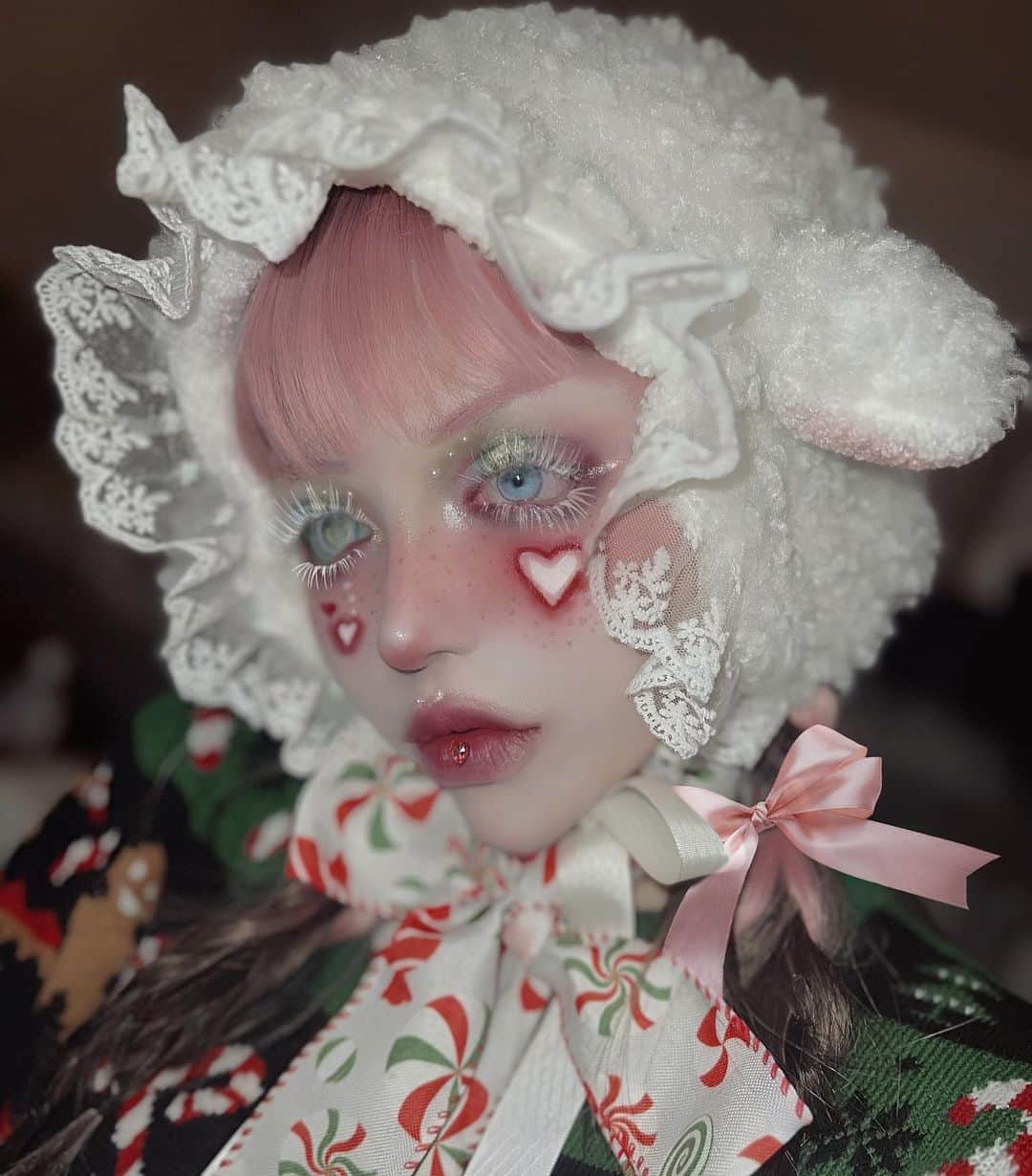 chiiiiiのインスタグラム：「会えるの楽しみdeath🐏🎄」