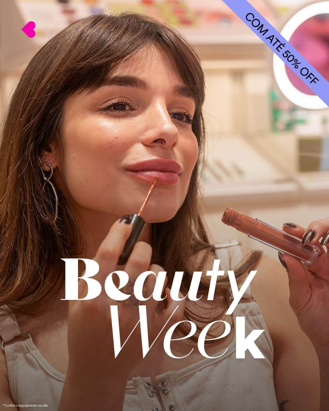 quem disse, berenice?さんのインスタグラム写真 - (quem disse, berenice?Instagram)「últimas horas pra fazer estoque dos seus produtos favoritos! vem aproveitar a beauty week  que nem a @gabezanqui 💅🏾  #PraTodosVerem: o post é único com a foto da influenciadora Gabe Zanqui passando batom e o texto: "Beauty Week com até 50% off". Fim da descrição.」11月26日 0時00分 - quemdisseberenice