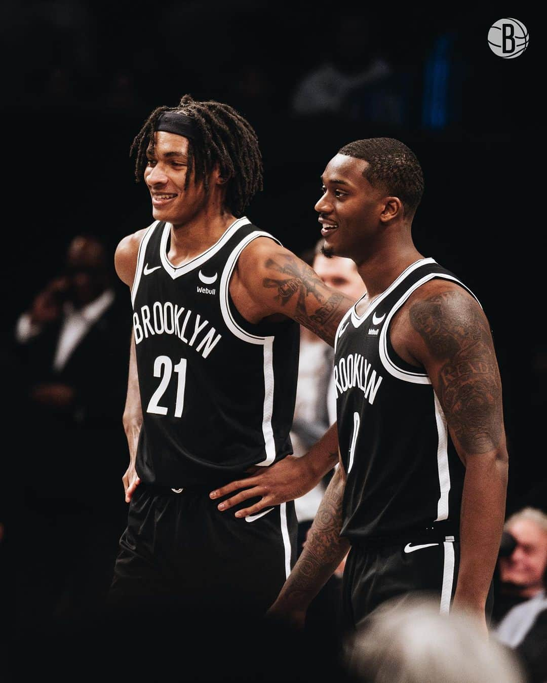 Brooklyn Netsのインスタグラム：「Official NBA debuts for @riqwhitehead and @noahclowney ✅」