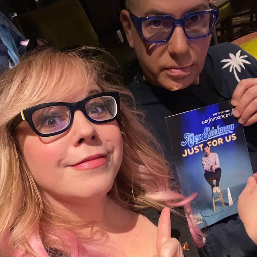 カーステン・ヴァングスネスのインスタグラム：「I took the dear @orinlfs to @ctgla @alexedelman play Just For Us because I saw it last week and just had to see it and share it again. And it’s running for another week here in Los Angeles. Go see it if you can. See art. Make art. Repeat. 🎭✨💜」