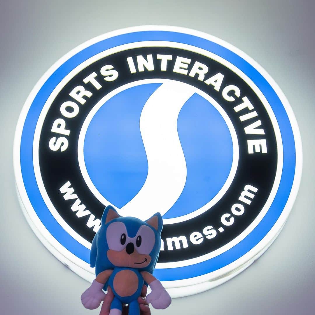SEGAのインスタグラム：「We went to visit our friends at Sports Interactive to celebrate the recent launch of Football Manager 2024 💙 Check out their amazing office and all the cool features! What other SEGA office would you like to see?」