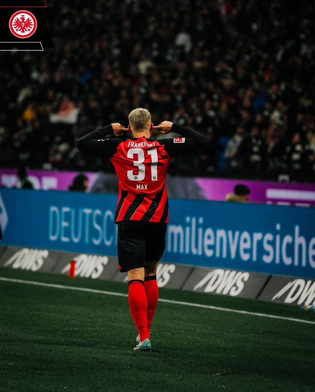 アイントラハト・フランクフルトのインスタグラム：「👉😌👈  Stabiles Ding, @p.max31!☄️🤓 • • #SGEVfB #SGE #Eintracht #Frankfurt #EintrachtFrankfurt」