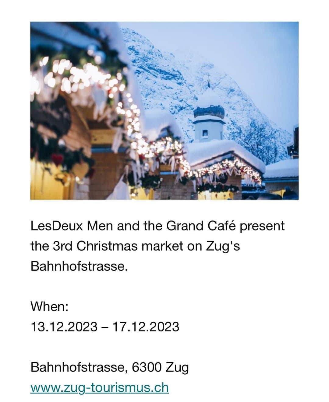 Maurice De Mauriac Zurichさんのインスタグラム写真 - (Maurice De Mauriac ZurichInstagram)「X-Mas time is family time❤️💚 From 23.11. to 23.12. on Zurich's @weihnachtsalleezh   Family time is our time. As a family business, family is incredibly important to us. Reflecting together, enjoying each other's company, experiencing things together - all of this is always important, but during the Christmas season it becomes even more romantic.  We would like to share this romance with you. We have furnished our small Christmas huts in a cozy way so that we have the space and themes to enjoy the last weeks and days before Christmas on Zurich's Christmas Avenue with you to the maximum.  As specialists for quality time, we are of course also focusing on the topic of time and the watches that we all love so much. This year, the Züri-Date takes center stage. It is the only watch that can speak Züridütsch. Take the chance and "talk" to it live. Our watchmakers have assembled a sufficient number of them for you in all the colors of the Zurich streetcars.  You can also win a Züri-Date this year, but only if you come by the Christmas market and scan our QR code.  Whatever brings you to us, we will enjoy the time with you!  See you soon.    This year we are here for you: Weihnachtsallee (Europaallee) Monocle - Xmas Market Hauser Design: Festival of Lights Zuger Line Gondel Gärtli (Lakeside)  Swipe right for more info.  #MauriceDeMauriac #MDM #Xmas #merrychristmas #xmastime #weihnachtsallee #xmasshopping #xmasshow」11月26日 3時11分 - mauricedemauriac