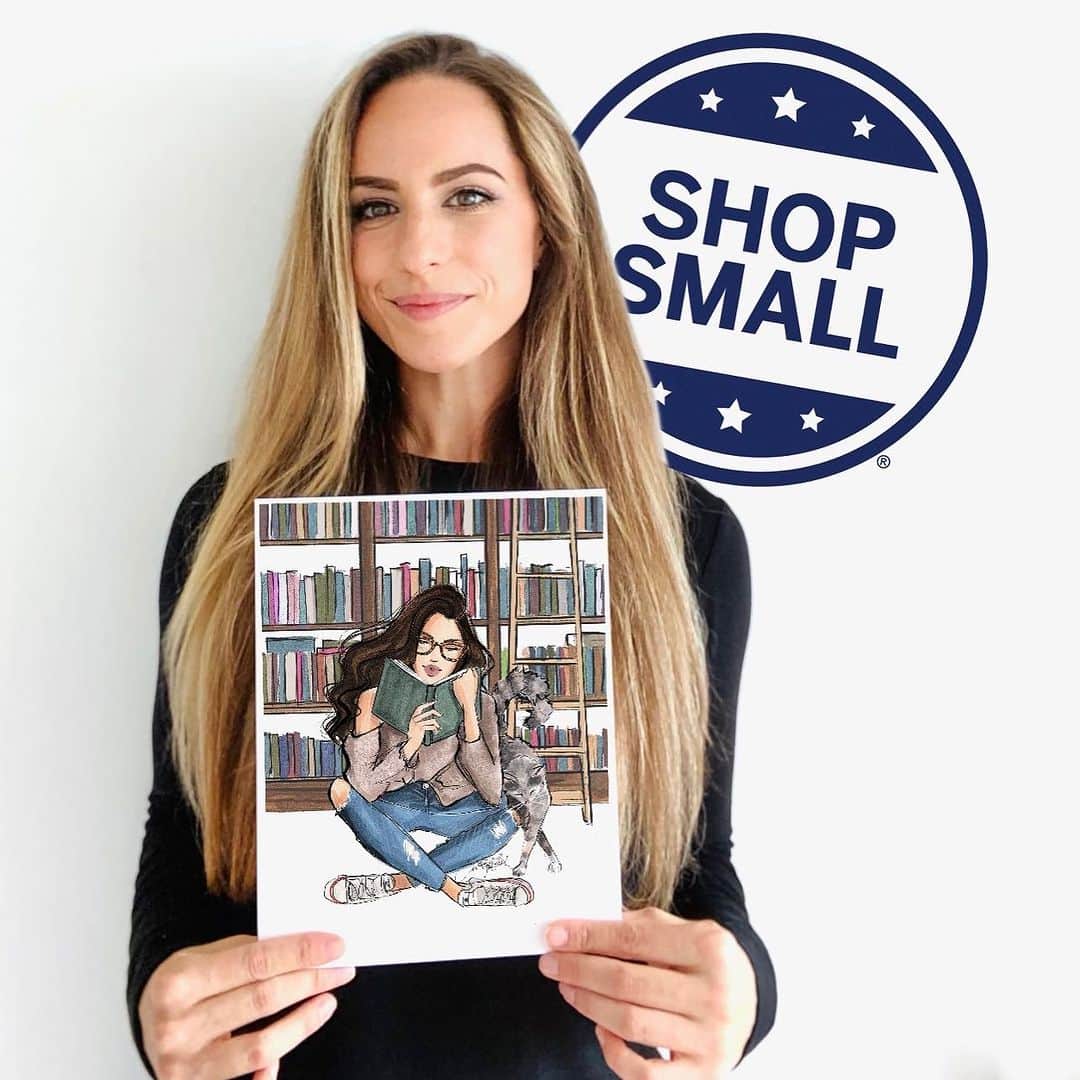 Holly Nicholsさんのインスタグラム写真 - (Holly NicholsInstagram)「Shop small, today and every day! Sale runs all weekend at Hnillustration.Etsy.com. Proud to be a small biz owner, 10 years and counting! 💕 #smallbusinesssaturday #smallbusiness #shopssmall #fashionillustration #copic #copicmarkers」11月26日 3時34分 - hnicholsillustration