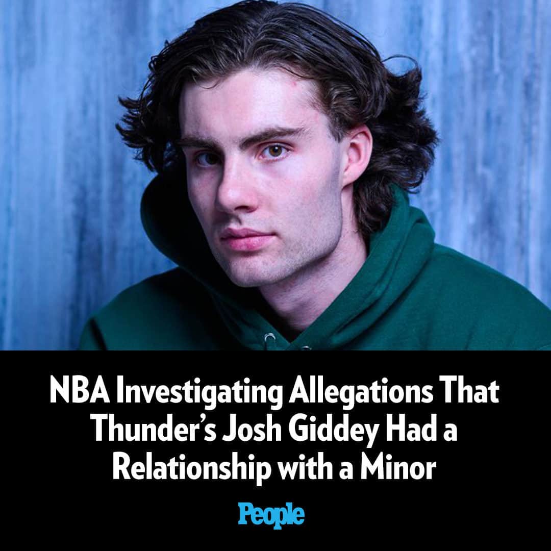 People Magazineのインスタグラム：「The NBA is currently investigating allegations that Josh Giddey of the Oklahoma City Thunder had a relationship with a minor, a league spokesperson confirmed to multiple outlets.  Visit our bio link for more details. | 📷: Getty」