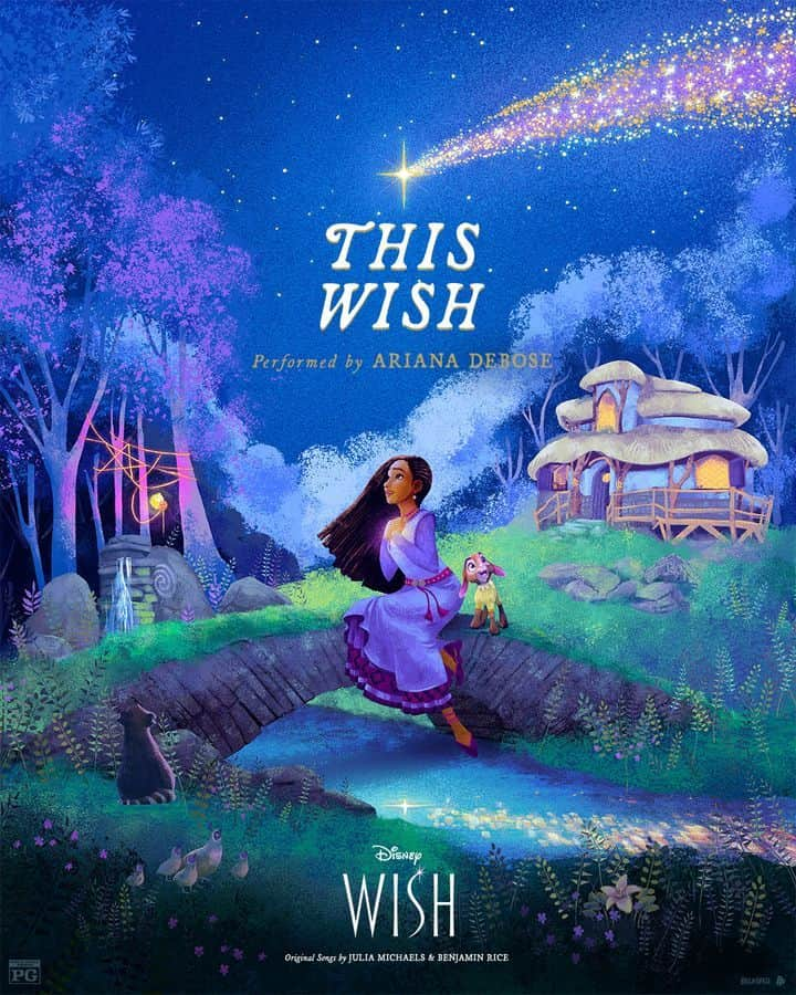 Disneyのインスタグラム：「Check out these incredible music posters inspired by Disney's #Wish, created by Bella Grace. 🎨🎶  The new musical classic is now playing only in theaters.」