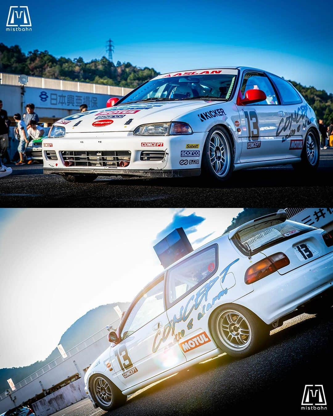 mistbahnさんのインスタグラム写真 - (mistbahnInstagram)「_ CONCEPT ASLAN Honda EG6 CIVIC SiR _ 🚗: @136concept / @aslan_inc_japan 📷: @mistbahn _ Shot on Oct-15 2023 🏁 "Circuit Festa ( @circuit_festa_west_japan )" "HONDA ONE MAKE RACE". Central Circuit (Hyogo Japan) _ JP) 2023年10月15日、セントラルサーキットで開催された「サーキットフェスタ ( @circuit_festa_west_japan )」内の「ホンダ・ワンメイク・レース」で撮影。 _ #circuitfesta #circuitfesta2023 #サーキットフェスタ #サーキットフェスタ2023 #hondaonemakerace #ホンダワンメイク #ホンダワンメイクレース #centralcircuit #セントラルサーキット #136racing #concept136 #aslan #アスラン #aslan_inc_japan #n1civic #civic #hondacivic #ホンダシビック #シビック #eg6 #egcivic #kanjo #kanjostyle #bseries #b16 #hondasontrack #teamenkei #rpf1」11月26日 8時23分 - mistbahn