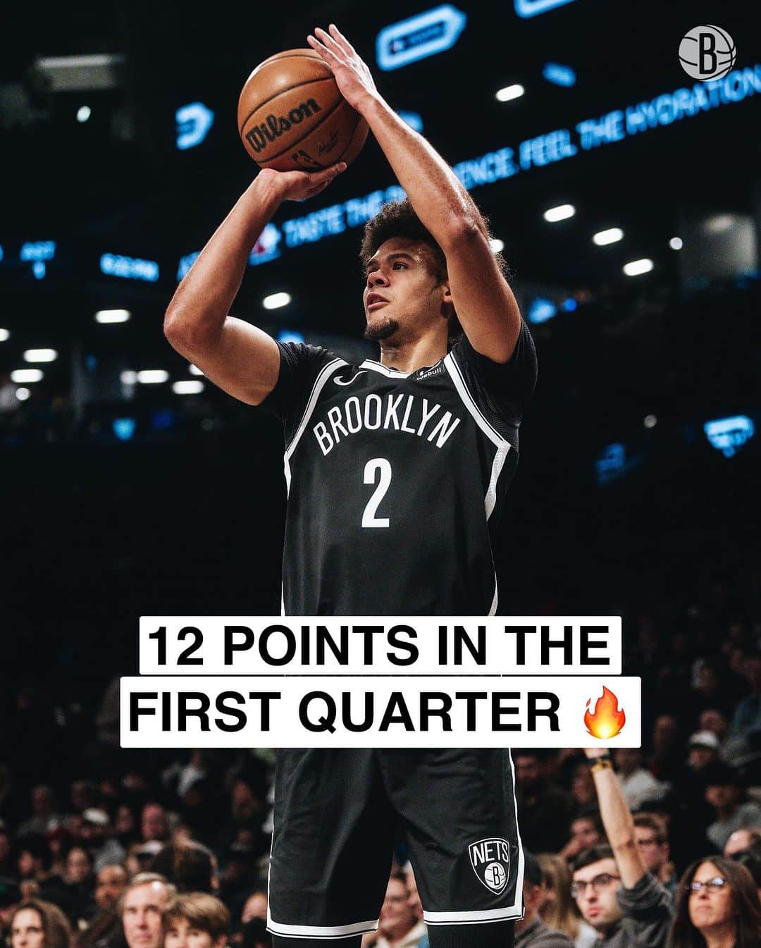 Brooklyn Netsさんのインスタグラム写真 - (Brooklyn NetsInstagram)「Cam was cookin’ 🔥」11月26日 8時55分 - brooklynnets