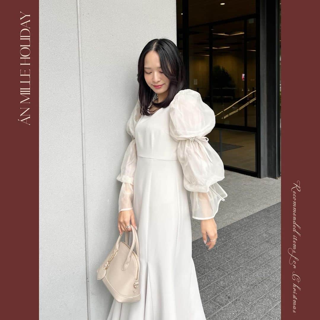 AnMILLEのインスタグラム：「Án MILLE Christmas🎄 holiday collection ‧˚ ㅤㅤㅤㅤㅤㅤㅤㅤㅤㅤㅤㅤㅤ \ 11月26日店舗に入荷予定 / #キャンディースリーブリボンOP ¥11,000 【BE/OWBK】 ㅤㅤㅤㅤㅤㅤㅤㅤㅤㅤㅤㅤㅤ @anmille_mina 158cm @haruuuu_227 160cm ㅤㅤㅤㅤㅤㅤㅤㅤㅤㅤㅤㅤㅤㅤㅤㅤㅤㅤㅤㅤㅤㅤㅤㅤㅤ #アンミール #anmille」