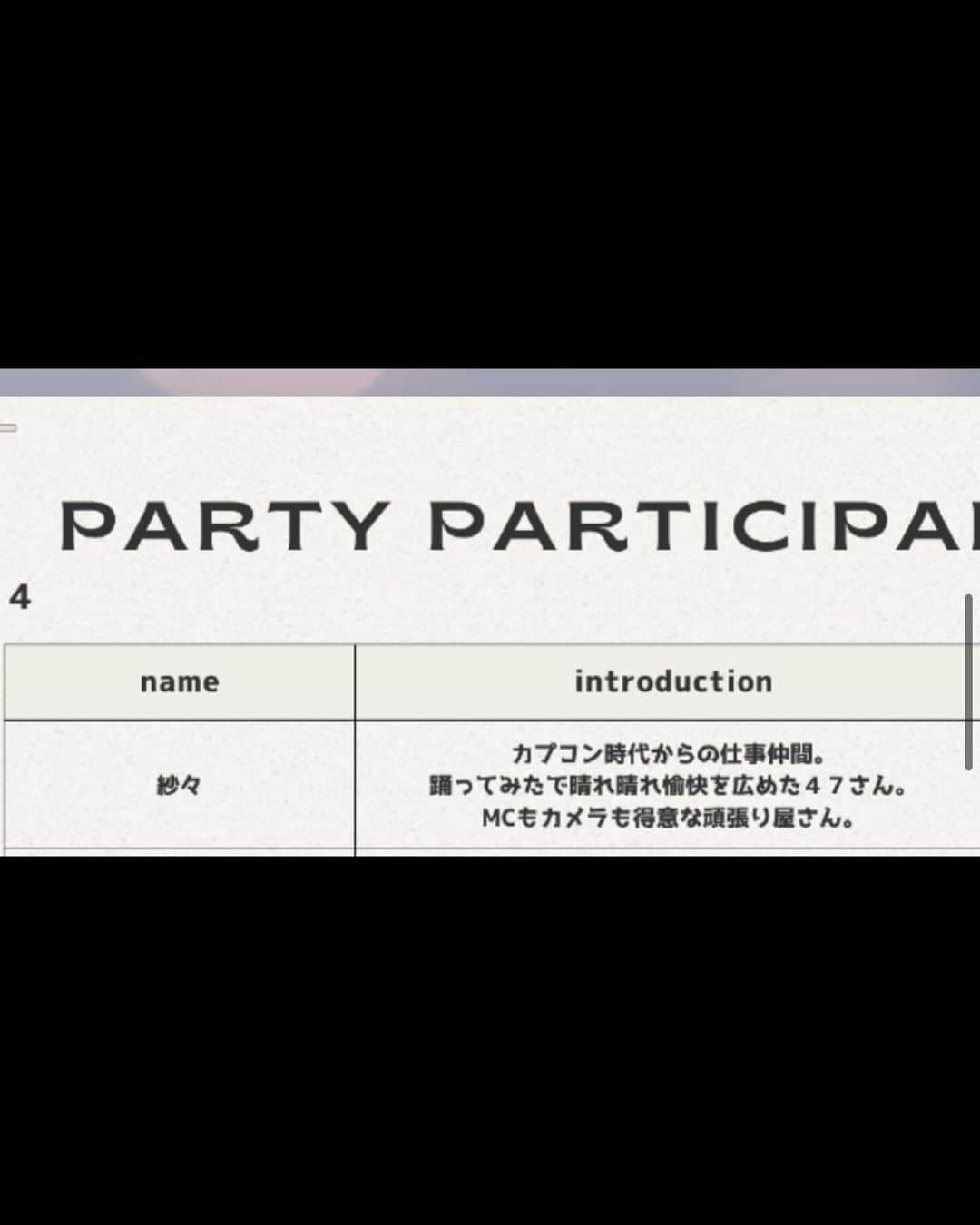 紗々さんのインスタグラム写真 - (紗々Instagram)「昨日は、長年のお友達の結婚パーティーでした🥰✨✨  昔お仕事でご一緒させていただき、10年以上仲良くさせてもらっているとても愉快な小嶋さん( ´ ▽ ` )ﾉ🌸 色んな大人気ゲームを担当された、元カプコンのプロデューサーさんです！  ご結婚されてからは奥様のにしむーさんとの仲良しほっこり投稿もされてて、勝手ににしむーさんに親近感を持っていた私🤭昨日初めてお会いして「(本物だ❣️)Twitterフォローしていいですか！？」と言ってしまいました🫣笑  特撮の聖地 #岩船山 で撮影された爆破ウエディングフォト＆ムービーからスタートして、第一線でご活躍されているプロの方々の凄いパフォーマンスやビデオメッセージ、普通じゃないめちゃくちゃ盛り上がるビンゴゲーム、終始みんなが楽しめる時間で✨ 手書きのカードには、プロフィールと参加者を「おまかせ」で紹介してくれるリストまでも！ 実は何て書かれてるのか楽しみでした🤭ありがとうございます🌸  終始笑いに包まれて、最後小嶋さんが感動的な事を言おうとしてる中、にしむーさんの天然の一言発言で会場が爆笑😂  普段からきっとこんな感じで楽しい毎日なんだろうなー！ と、めちゃくちゃ幸せな気持ちになりました🌸  小嶋夫妻のおもてなしとご友人達の愛が溢れていて、本当に素敵な素敵なパーティーでした✨✨✨ すごい楽しかったです‼️流石すぎました🥲👏  改めて、ご結婚おめでとうございます❣️ 末長くお幸せに(*´ω`*)🌸✨  (会場で超久しぶりにお会いできた皆さまもありがとうございました！！人見知りなので知り合いいるかなとドキドキしてましたが、お会いできてお話しできて楽しかったです〜！！またー！)  #小嶋家結婚パーティー #結婚パーティー #happywedding #weddingparty」11月26日 9時35分 - 03sasa03