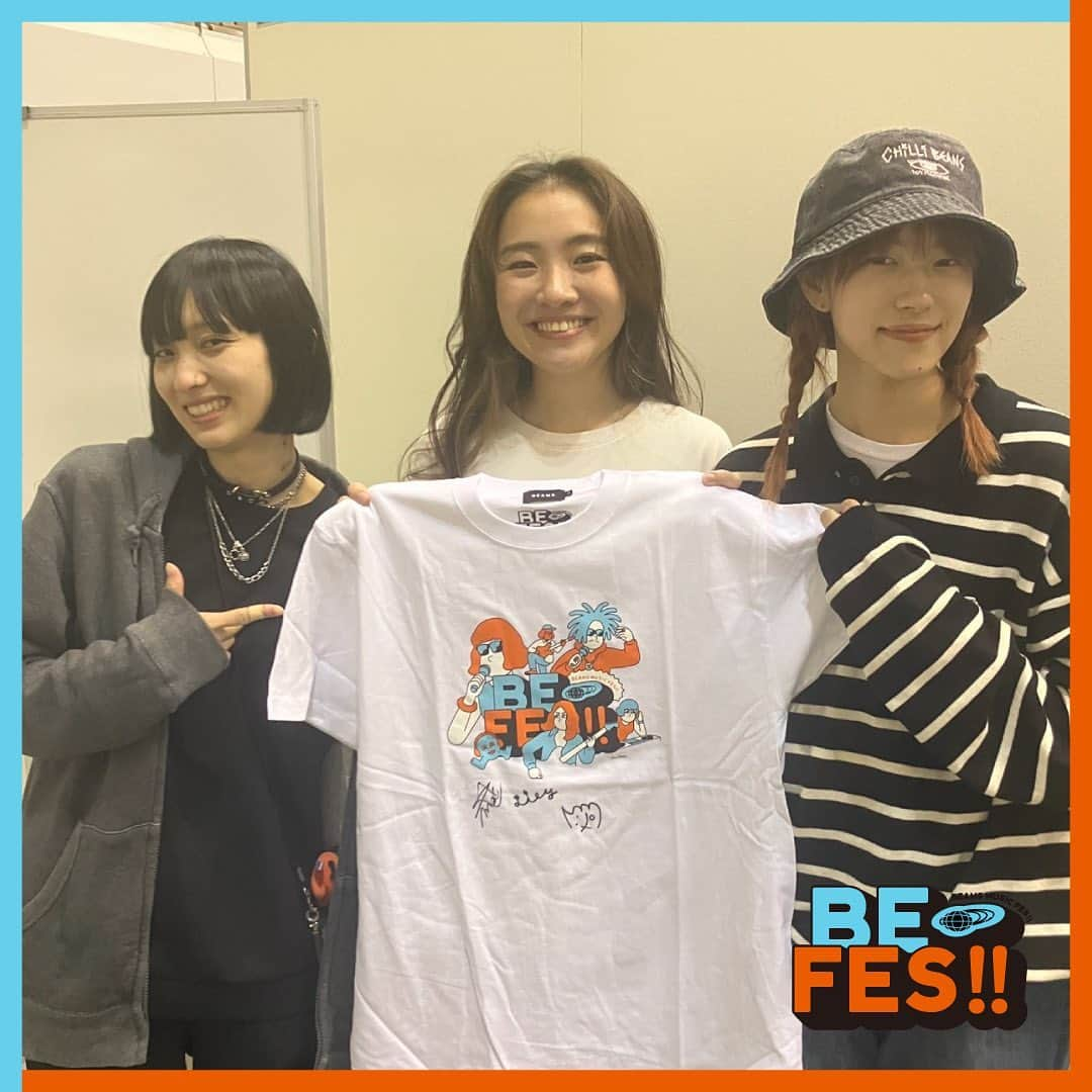 ビームスさんのインスタグラム写真 - (ビームスInstagram)「… 『BE FES!!』福岡公演 出演アーティストからの一言コメント到着！ さらに、出演アーティストのサイン入りTシャツが当たるプレゼントキャンペーンも実施中！！  出演アーティストのOKAMOTO'S、Chilli Beans.、STUTS、Daichi Yamamotoからの一言コメントが到着しましたので、ぜひご覧ください！  また、『BE FES!!』福岡公演の開催を記念して、出演アーティストのOKAMOTO'S、Chilli Beans.、STUTSの直筆サインが書かれた『BE FES!!』 オリジナルTシャツ各1枚を抽選でプレゼントするキャンペーンをX（旧：Twitter）にて開催中です。  詳しい内容は、『BE FES!!』特設サイトの福岡ページおよびビームス公式サイトをご覧ください。  『BE FES!!』福岡公演にどうぞご期待ください。 みなさまのご来場をお待ちしております。  出演アーティスト OKAMOTO'S @okamotos_official Chilli Beans. @chillibeansmusic STUTS @stuts_atik Daichi Yamamoto @daichibarnett 荒谷翔大（yonawo） @yonawo.jp  CCS records. @ccs_records  NONCHELEEE＆徳利 @fuguriddim @lxxtok  lit @lit.jp   開催日 2023年12月3日（日）  開催場所 UNITEDLAB @unitedlab_ 住所：福岡市中央区大名 1-3-36  開催時間 open 12:00  ライブエリア 1F：open 15:00 / start 16:30 2F：open / start 12:00  詳細はこちらよりご確認ください。 https://www.beams.co.jp/news/3674/ 🔗→ストーリーズハイライト”BE FES!!”より  #okamotos #chillibeans #stuts #daichiyamamoto #荒谷翔大 #yonawo #ccsrecords #noncheleee #徳利 #lit #befes #ビーフェス #beams #ビームス」11月26日 21時19分 - beams_official