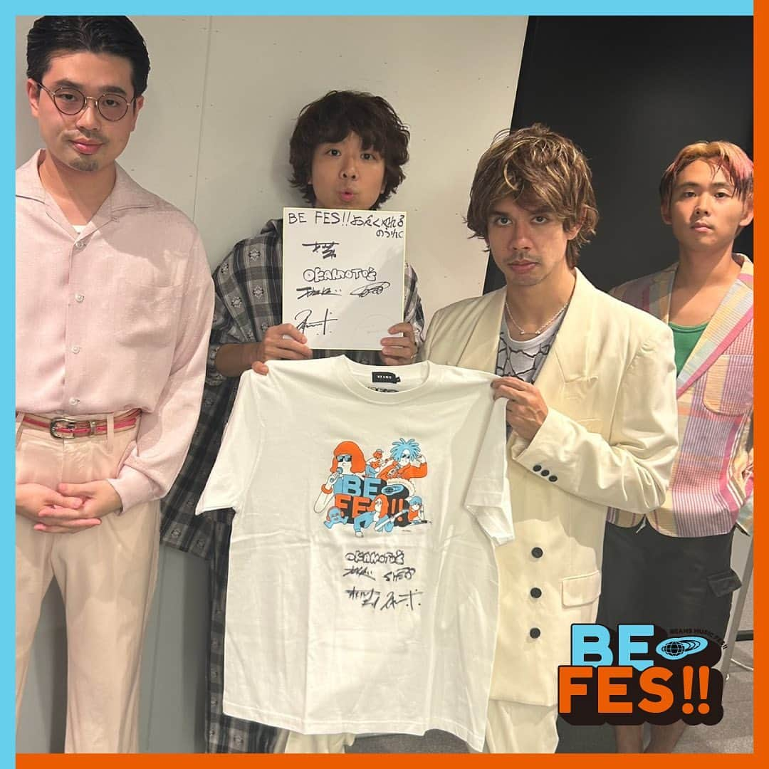 ビームスのインスタグラム：「… 『BE FES!!』福岡公演 出演アーティストからの一言コメント到着！ さらに、出演アーティストのサイン入りTシャツが当たるプレゼントキャンペーンも実施中！！  出演アーティストのOKAMOTO'S、Chilli Beans.、STUTS、Daichi Yamamotoからの一言コメントが到着しましたので、ぜひご覧ください！  また、『BE FES!!』福岡公演の開催を記念して、出演アーティストのOKAMOTO'S、Chilli Beans.、STUTSの直筆サインが書かれた『BE FES!!』 オリジナルTシャツ各1枚を抽選でプレゼントするキャンペーンをX（旧：Twitter）にて開催中です。  詳しい内容は、『BE FES!!』特設サイトの福岡ページおよびビームス公式サイトをご覧ください。  『BE FES!!』福岡公演にどうぞご期待ください。 みなさまのご来場をお待ちしております。  出演アーティスト OKAMOTO'S @okamotos_official Chilli Beans. @chillibeansmusic STUTS @stuts_atik Daichi Yamamoto @daichibarnett 荒谷翔大（yonawo） @yonawo.jp  CCS records. @ccs_records  NONCHELEEE＆徳利 @fuguriddim @lxxtok  lit @lit.jp   開催日 2023年12月3日（日）  開催場所 UNITEDLAB @unitedlab_ 住所：福岡市中央区大名 1-3-36  開催時間 open 12:00  ライブエリア 1F：open 15:00 / start 16:30 2F：open / start 12:00  詳細はこちらよりご確認ください。 https://www.beams.co.jp/news/3674/ 🔗→ストーリーズハイライト”BE FES!!”より  #okamotos #chillibeans #stuts #daichiyamamoto #荒谷翔大 #yonawo #ccsrecords #noncheleee #徳利 #lit #befes #ビーフェス #beams #ビームス」